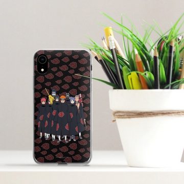 DeinDesign Handyhülle Akatsuki Naruto Shippuden Offizielles Lizenzprodukt Akatsuki Group, Apple iPhone Xr Silikon Hülle Bumper Case Handy Schutzhülle