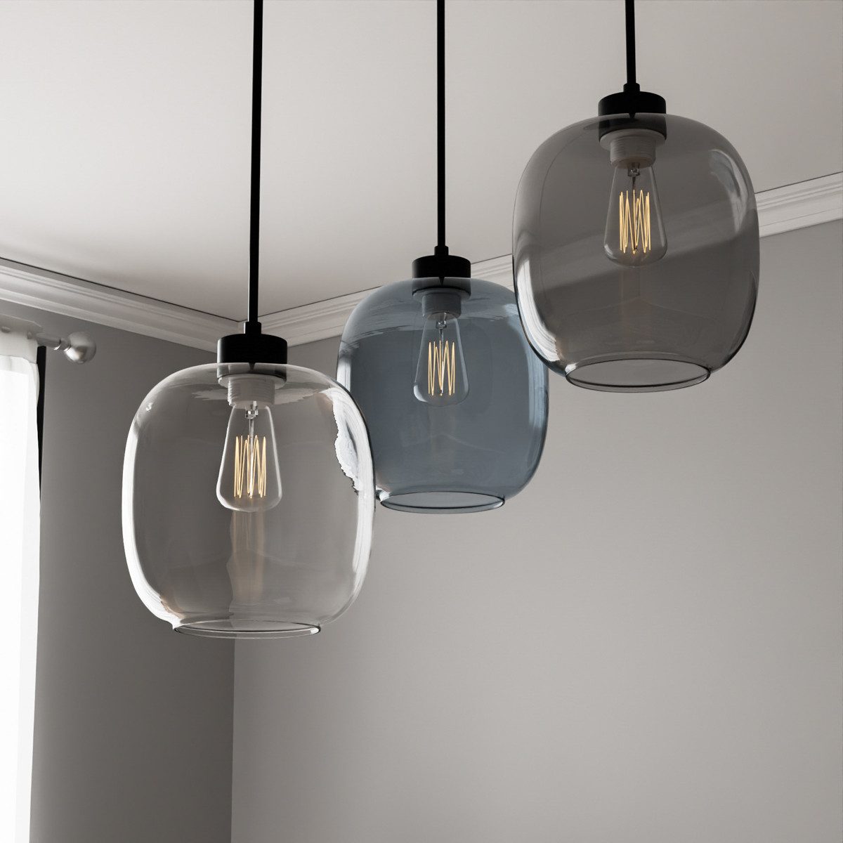 Liadomo Pendelleuchte Magellan, ohne Leuchtmittel, Hängelampe im Skandi-Look