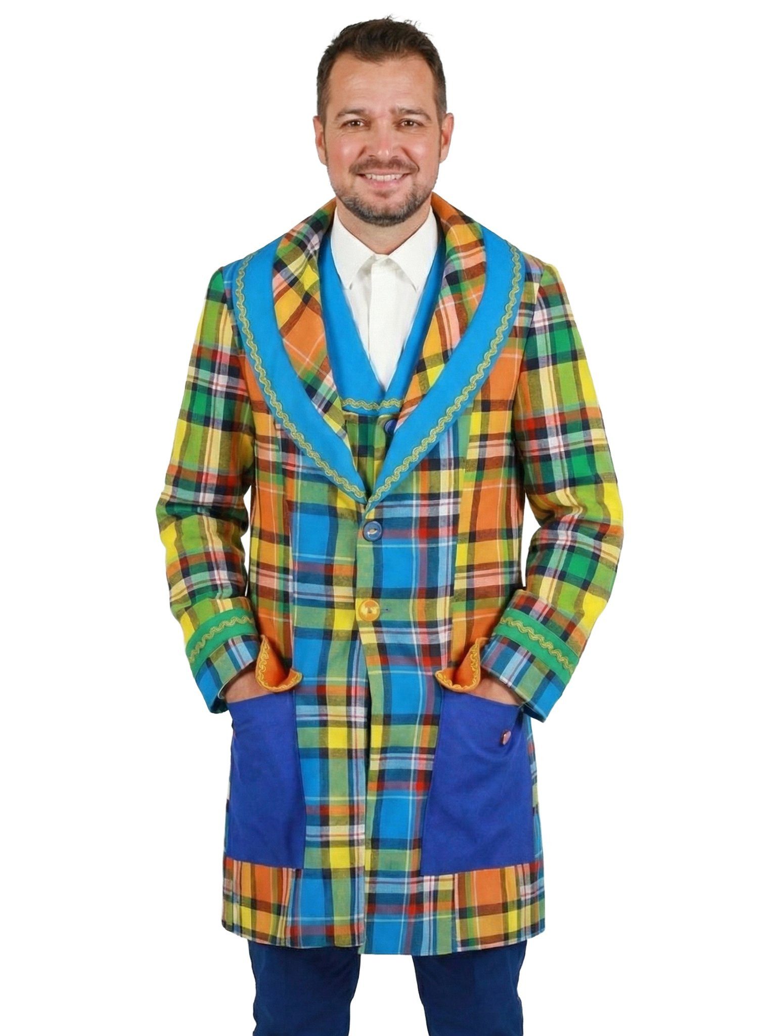 thetru Clown-Kostüm Clown Kostüm Jacke Karneval Faschingskostüm Herren, Kun günstig online kaufen