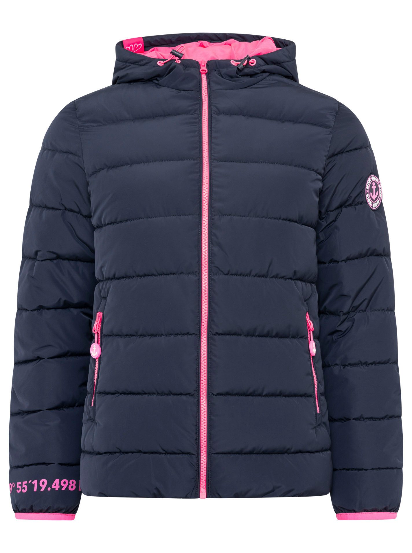 Zwillingsherz Steppjacke "Moin Moin" Kapuze, wärmend, Kontrastnähte günstig online kaufen