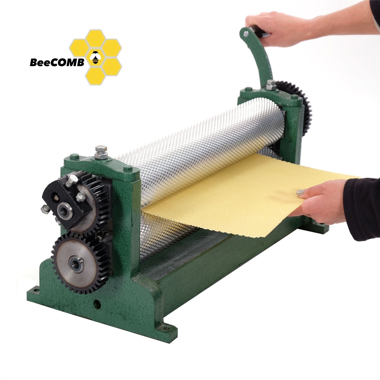Bienenbeute MITTELWAND PRÄGEWALZE 45cm, 5,4mm, Drehwalze, Wachswalze Wabenprägung