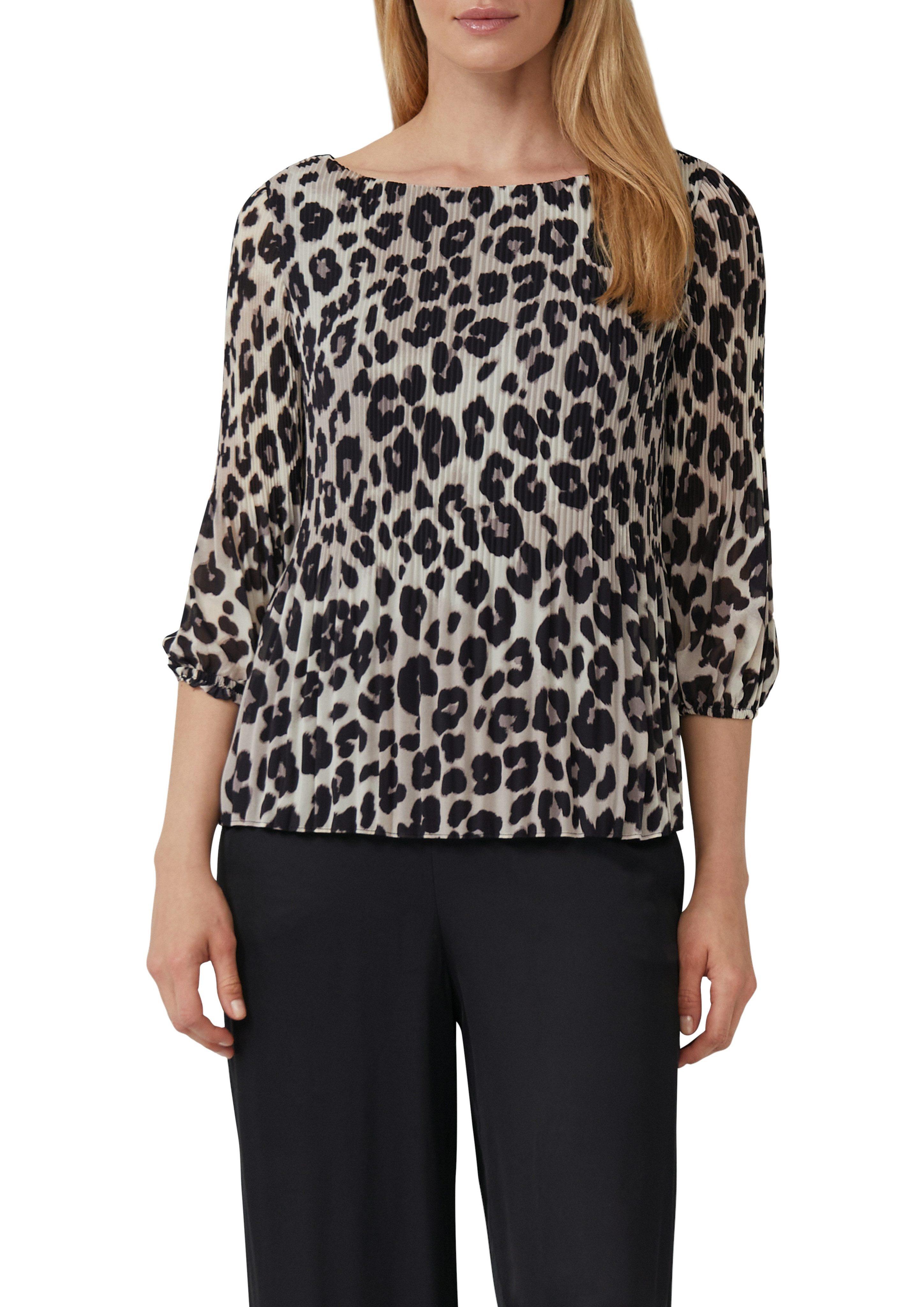 s.Oliver BLACK LABEL Klassische Bluse mit All-Over Print günstig online kaufen