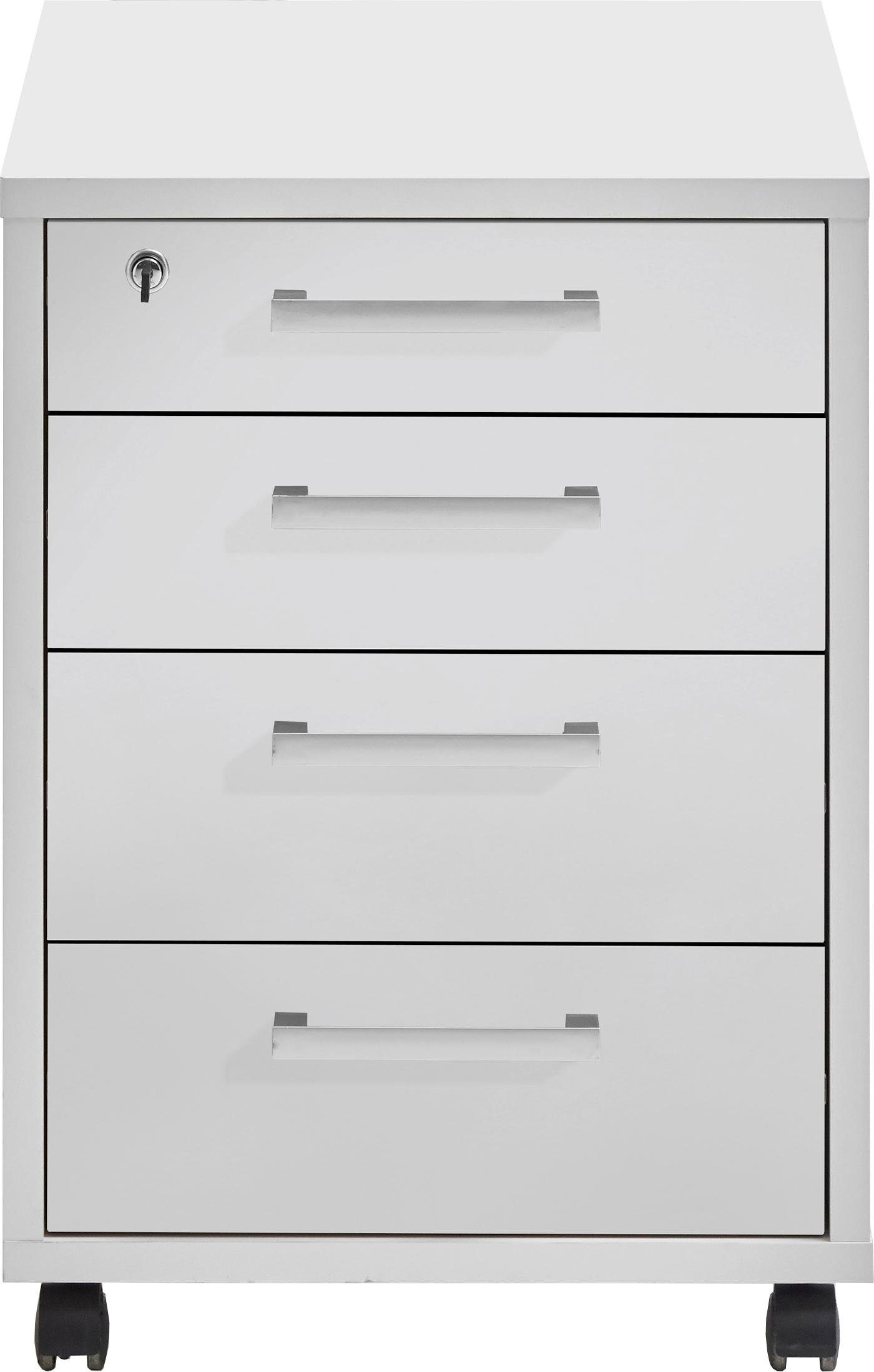 weiß Rollcontainer FMD Calvi Brilliant