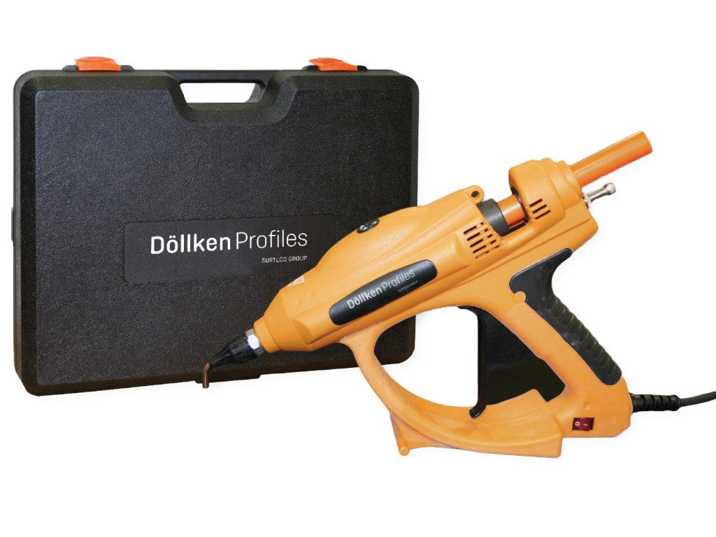 Döllken Profiles GmbH Verlegeset Heißkleberpistole HKP 220 mit Werkzeugkoffer, B: 41 cm, L: 51 cm