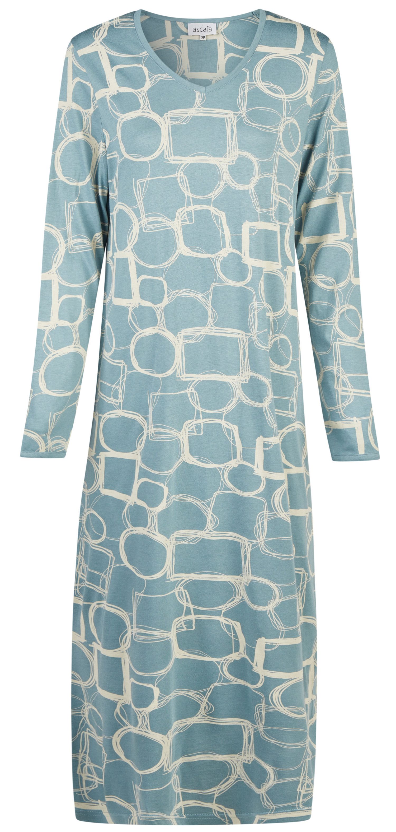 Ascafa Nachthemd Damen Schlafshirt 125cm lang (1-tlg) Modisches Design