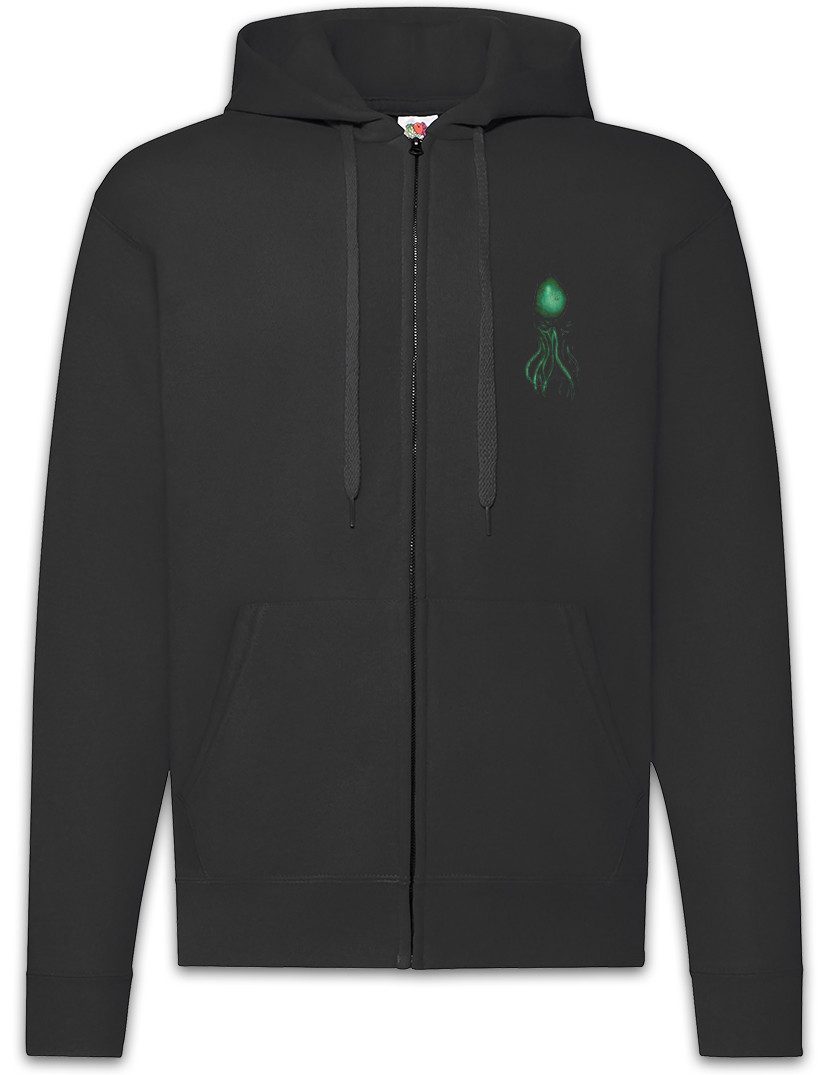 Urban Backwoods Sweatjacke Cthulhu XII Zipper Hoodie Horror Arkham HP Lovecraft Miskatonic Call (1-tlg) R´lyeh Sign Dunwich Ruf