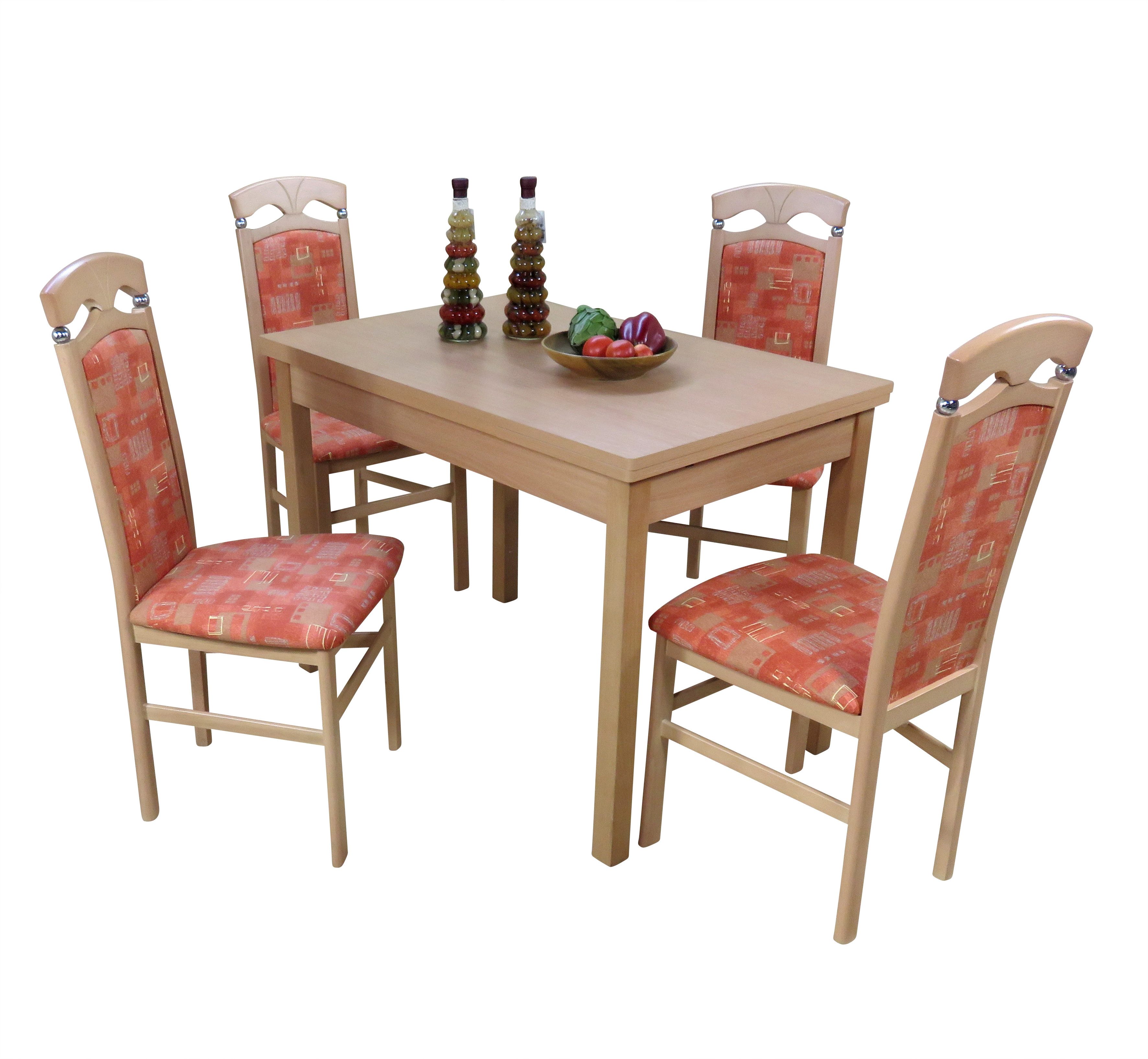 moebel-direkt-online Essgruppe bestehend aus vier Stühlen und einen Tisch, (Spar-Set, 5tlg. Set)