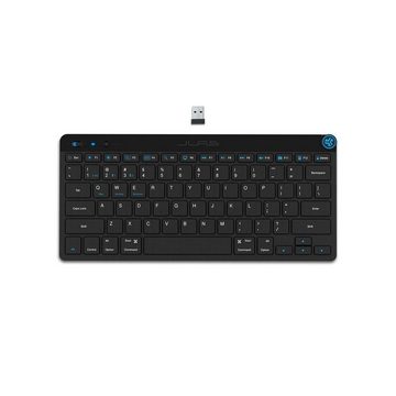 Jlab Go Wireless PC-Tastatur (Kabellos, Bluetooth, USB, Ultrakompakt, Leicht, Soft-Touch-Tasten)