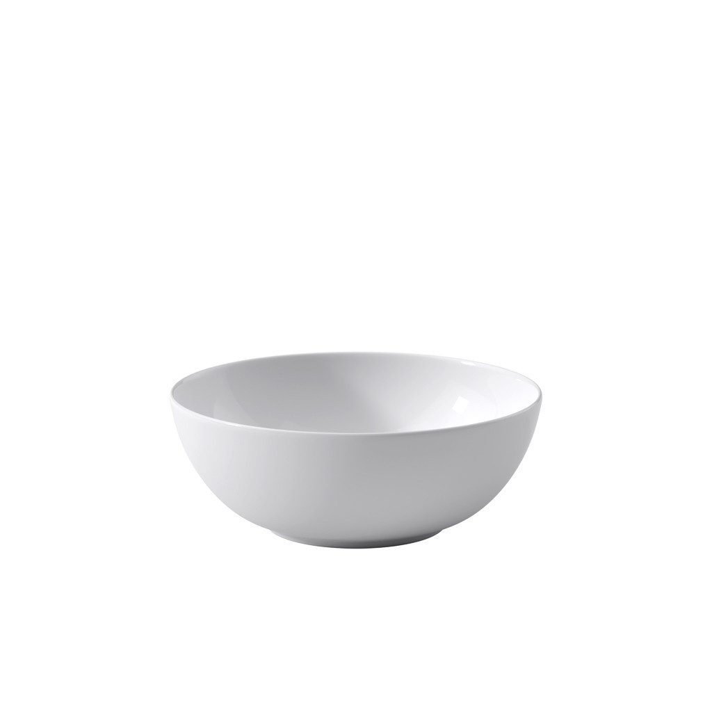 Villeroy & Boch Salatschüssel Anmut Schüssel rund 21cm, Porzellan, (1-tlg), Premium Bone Porcelain, mikrow.- & spülm.sicher, Made in Germany