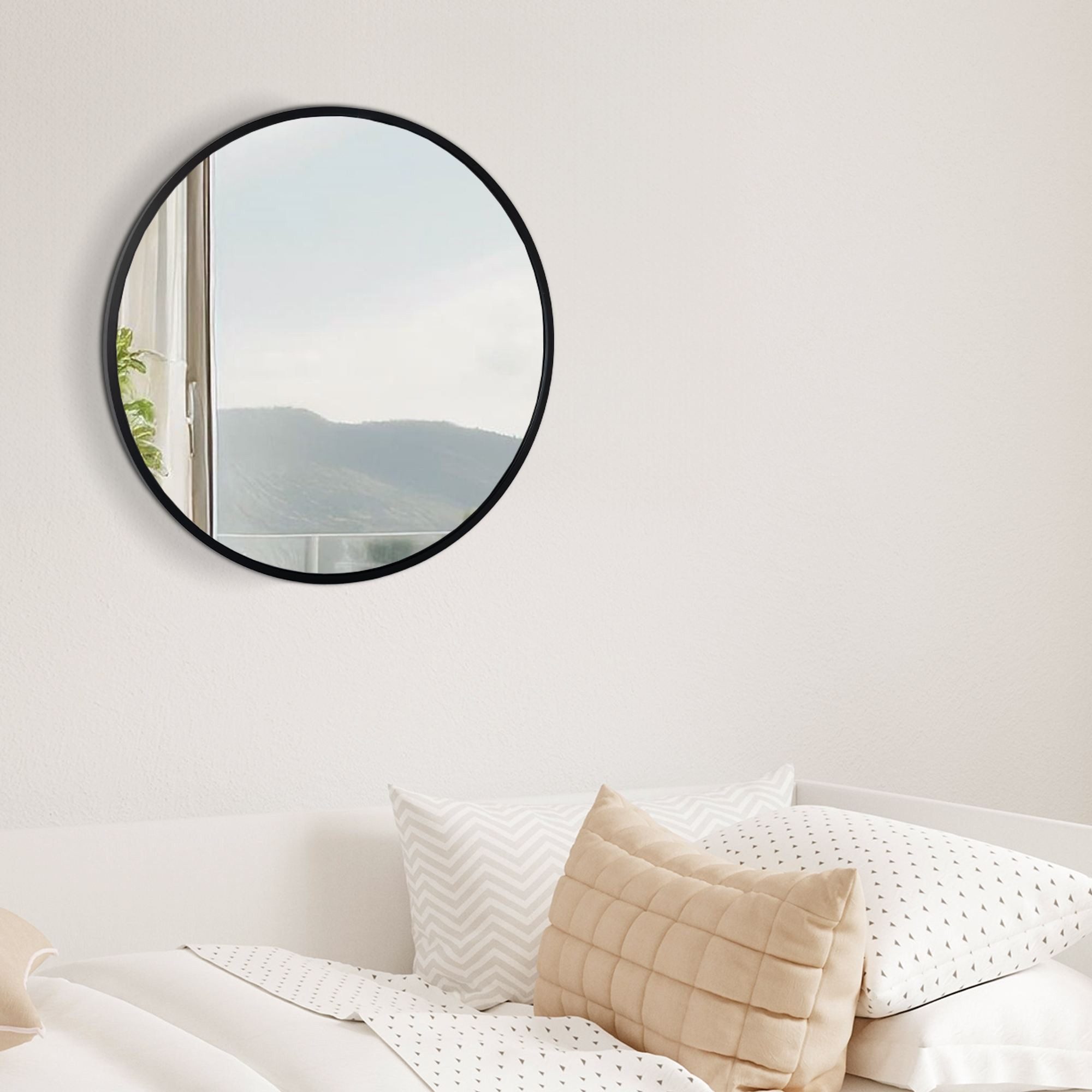 CLP Wandspiegel Elsie, Rund, Modern, 30 / 45 / 60 / 80 cm Metallrahmen