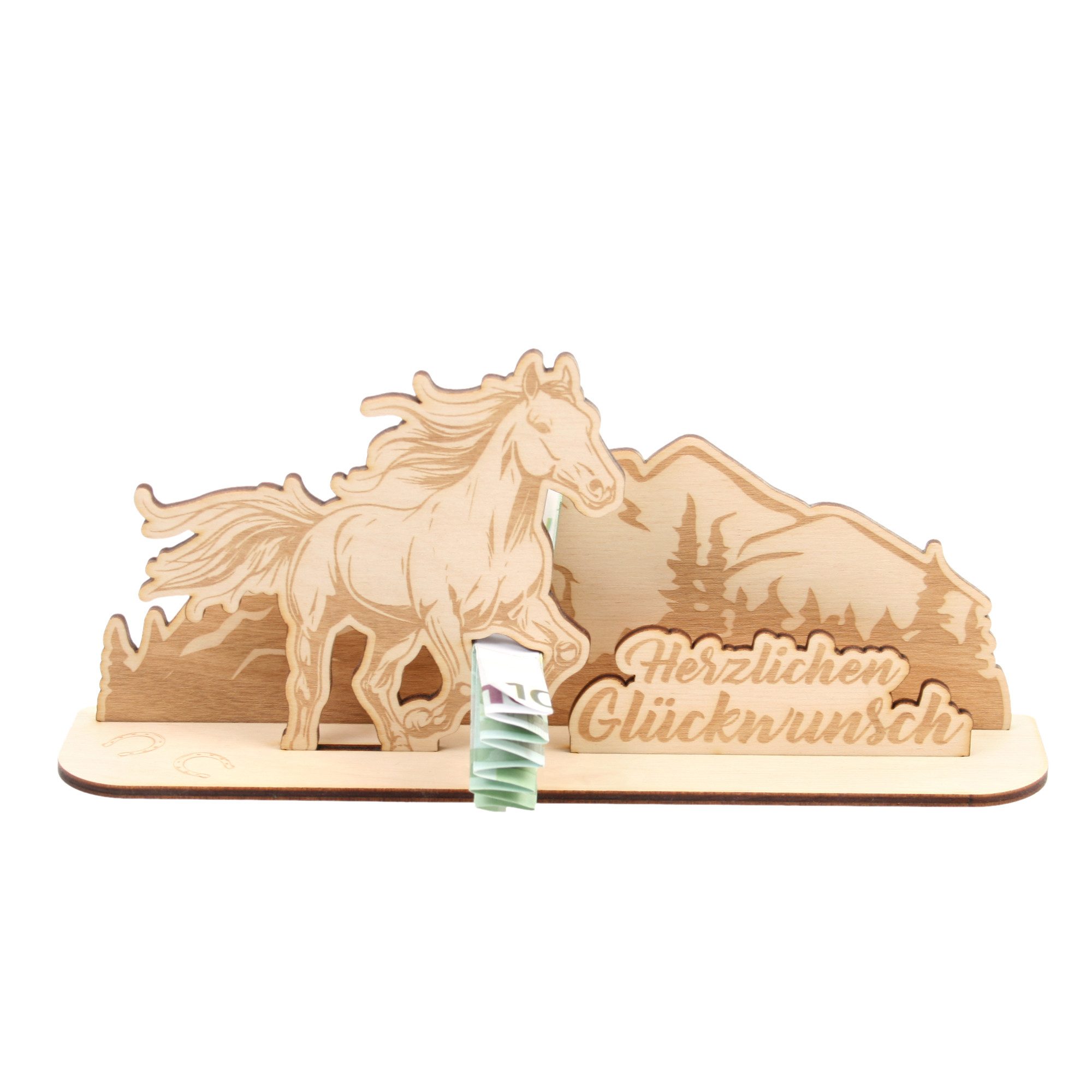 Kreative Feder Glückwunschkarte Geldgeschenk-Aufsteller Hobby, Sport, Freizeit für feierliche Anlässe, Originelle 3D Glückwunsch-Karte DIY aus Holz für Geldscheine