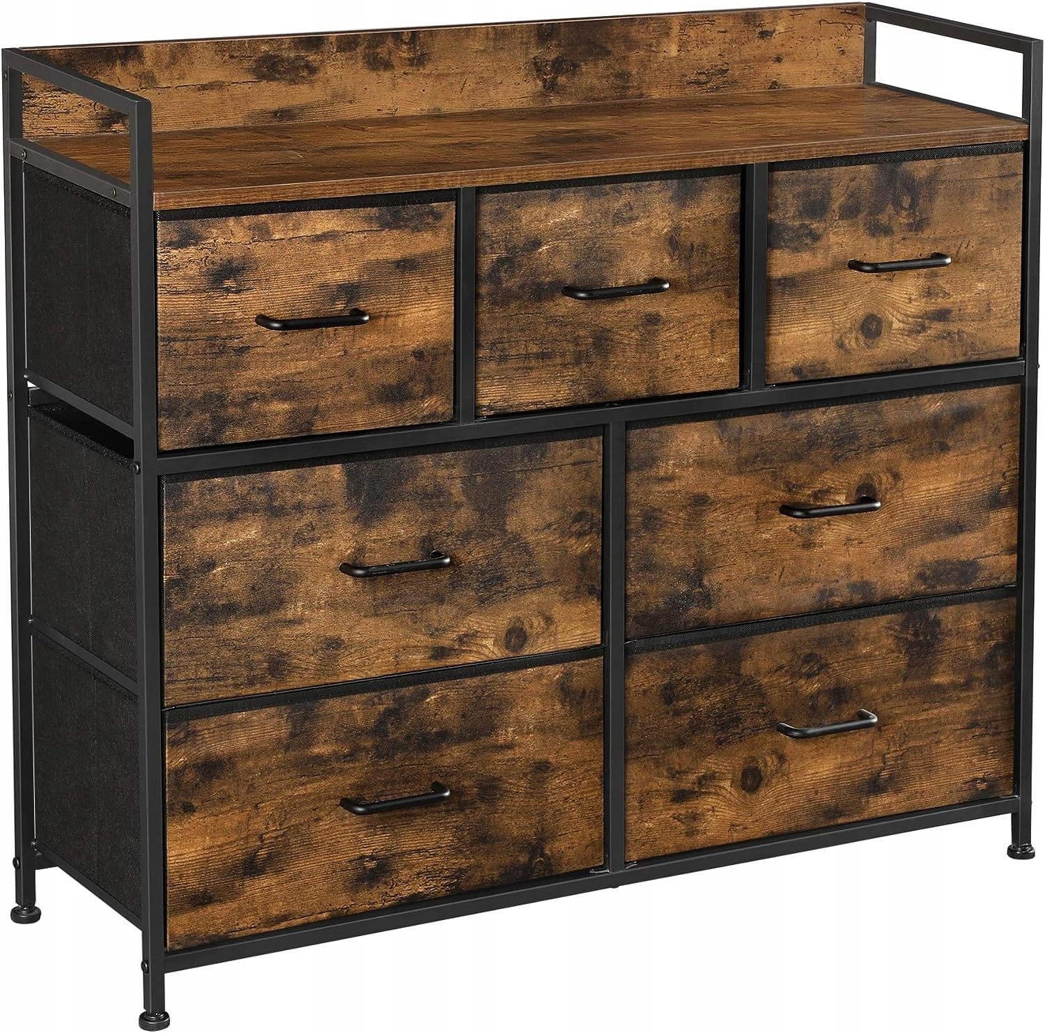 LEOBERT Kommode Kommode Schrank Aufbewahrungsschrank Anrichte Schubladen (Packung, 1 St), 98 x 28,5 x 85 cm