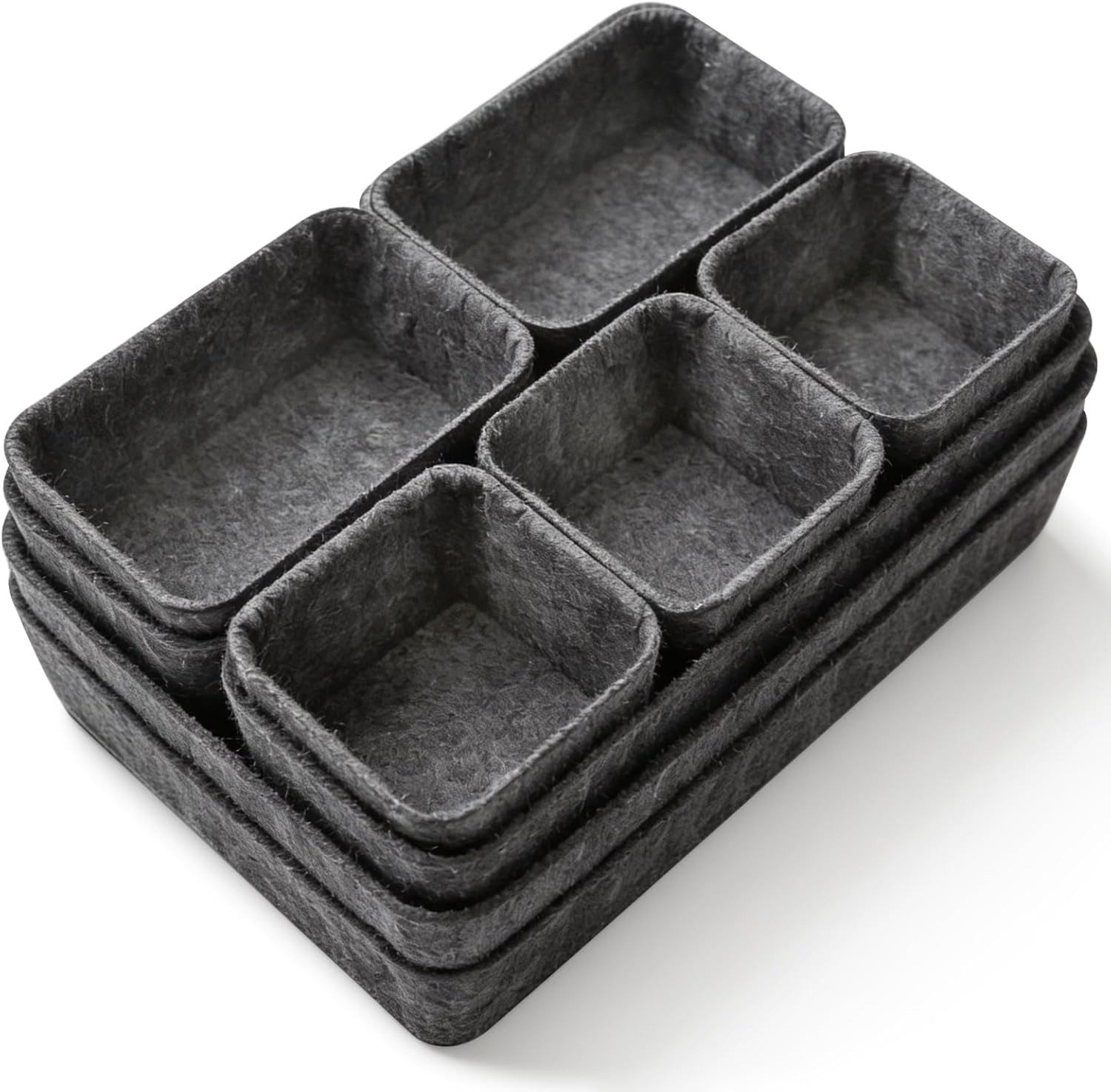 FELIXLEO Küchenorganizer-Set 8er Schubladen Organizer Set Filz 4 Größen Küche Büro Socken, (1-tlg)