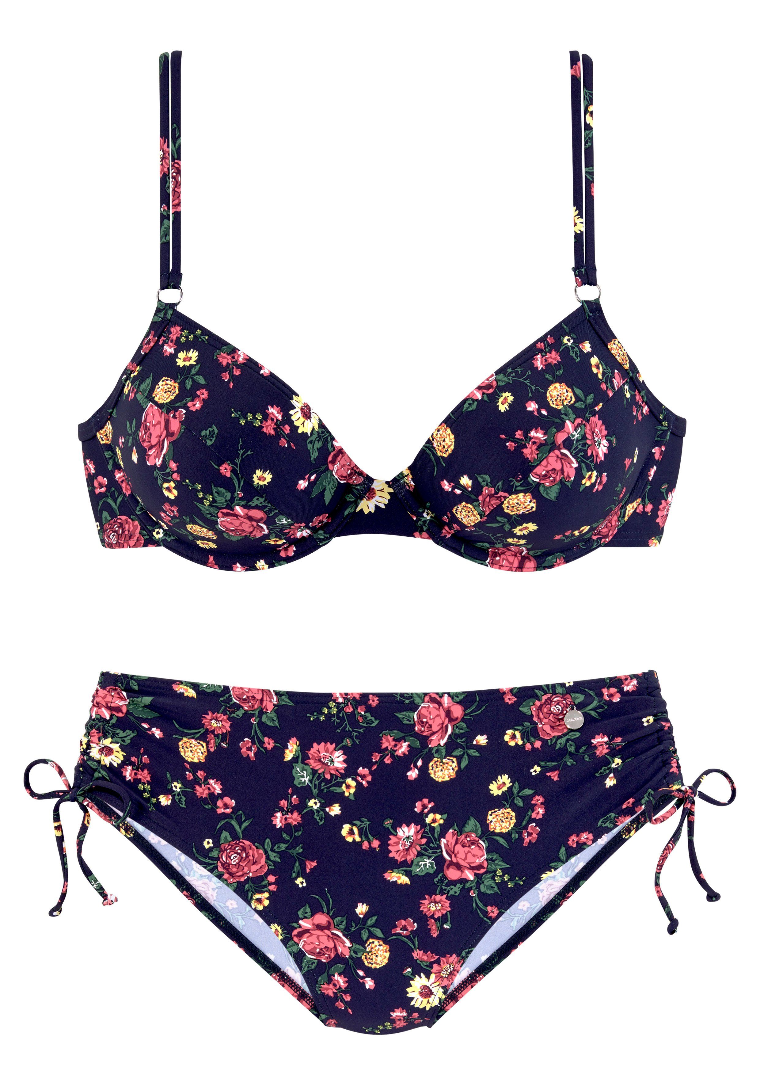 LASCANA Bügel-Bikini mit romantischem Blumendesign günstig online kaufen