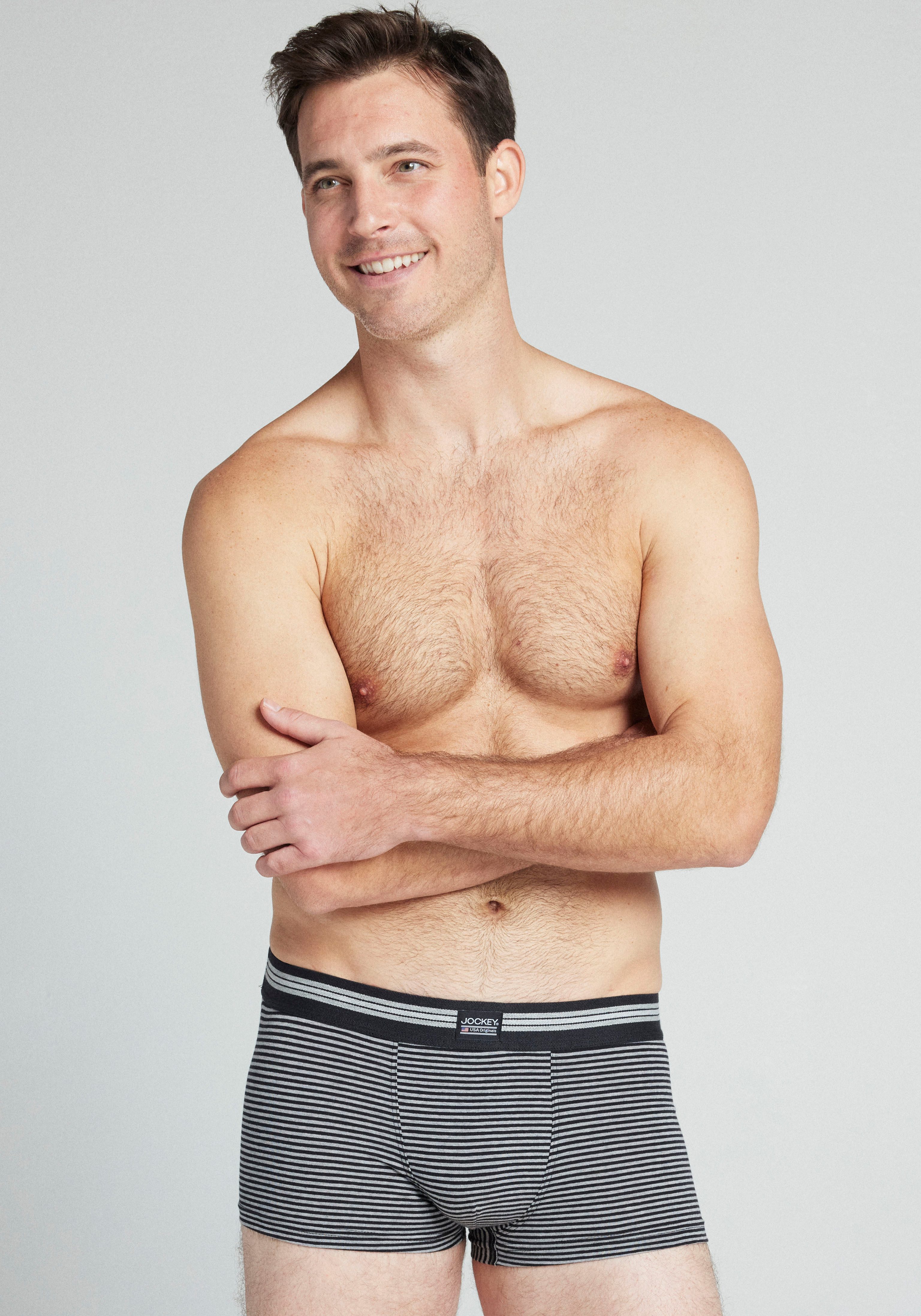 Jockey Trunk Cotton Stretch (3er Pack) mittlere Bundhöhe
