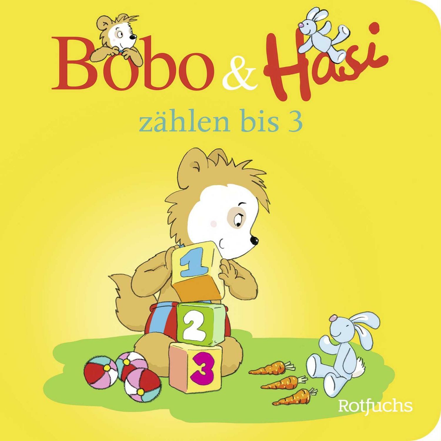Kinderbuch Bobo & Hasi zählen bis 3 Zählen lernen mit Bobo Siebenschläfer, Pappb Dorothée Böhlke
