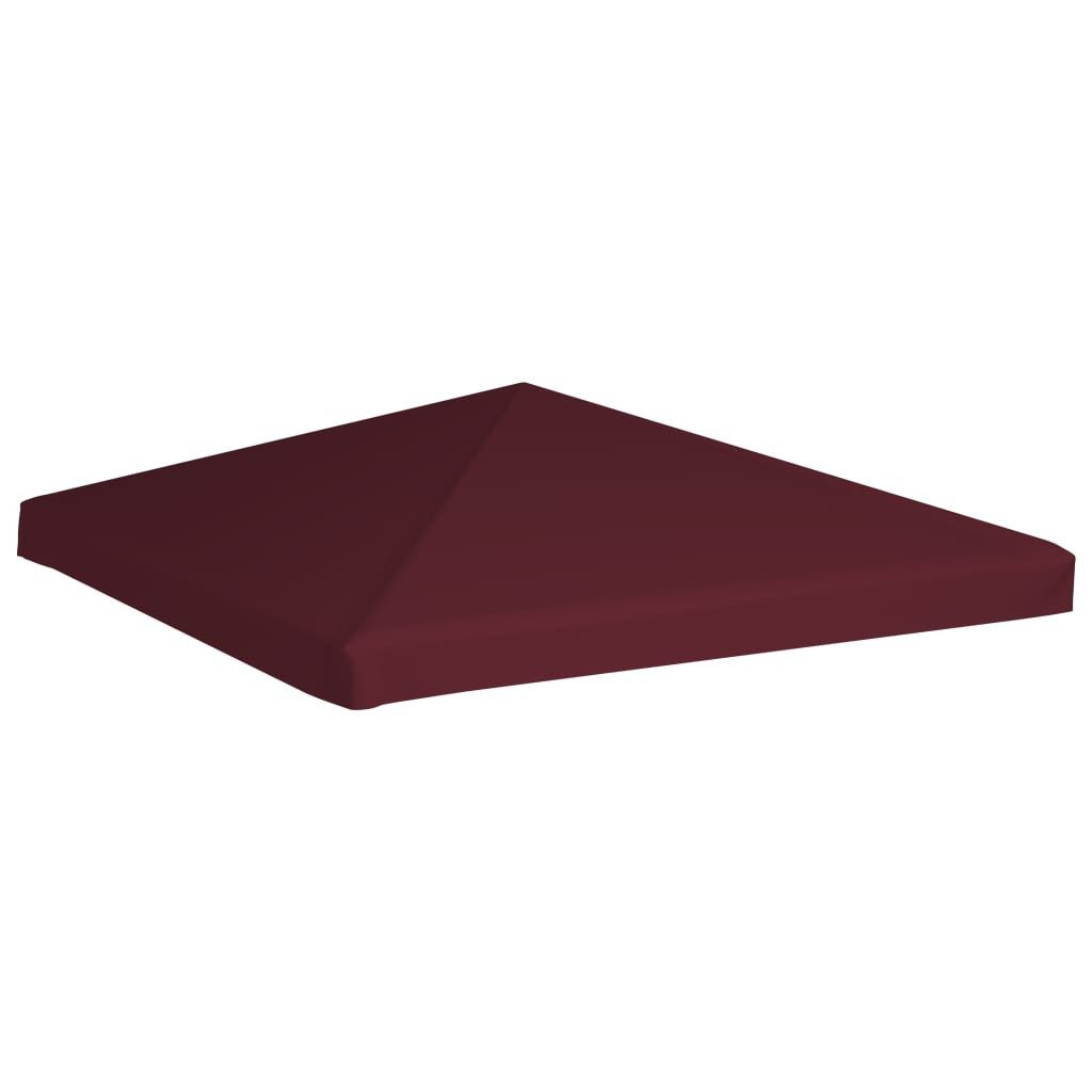 vidaXL Pavillon-Ersatzdach Pavillondach 310 g / m² 3x3 m Weinrot, 300 x 300 cm