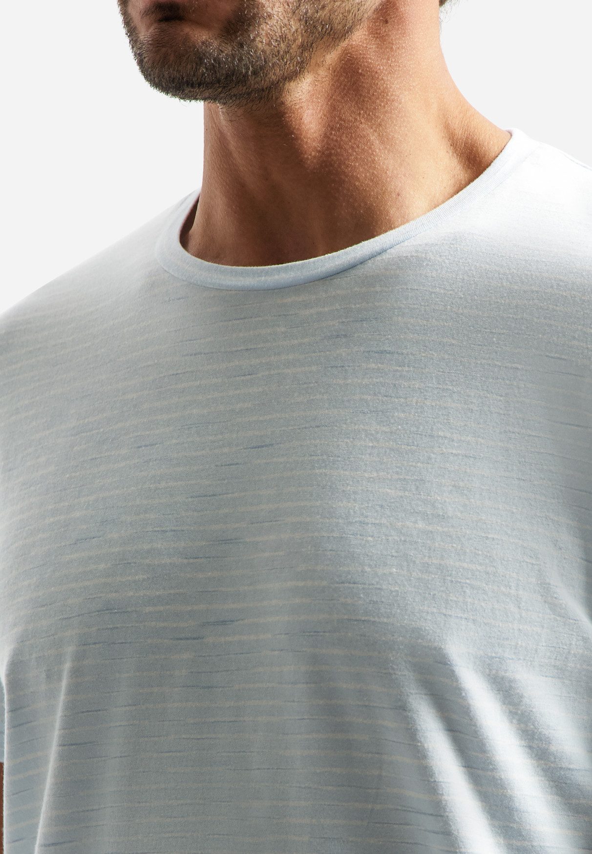 NO EXCESS T-Shirt T-Shirt Crewneck Striped - gestreiftes Shirt - Herren T-Shirt