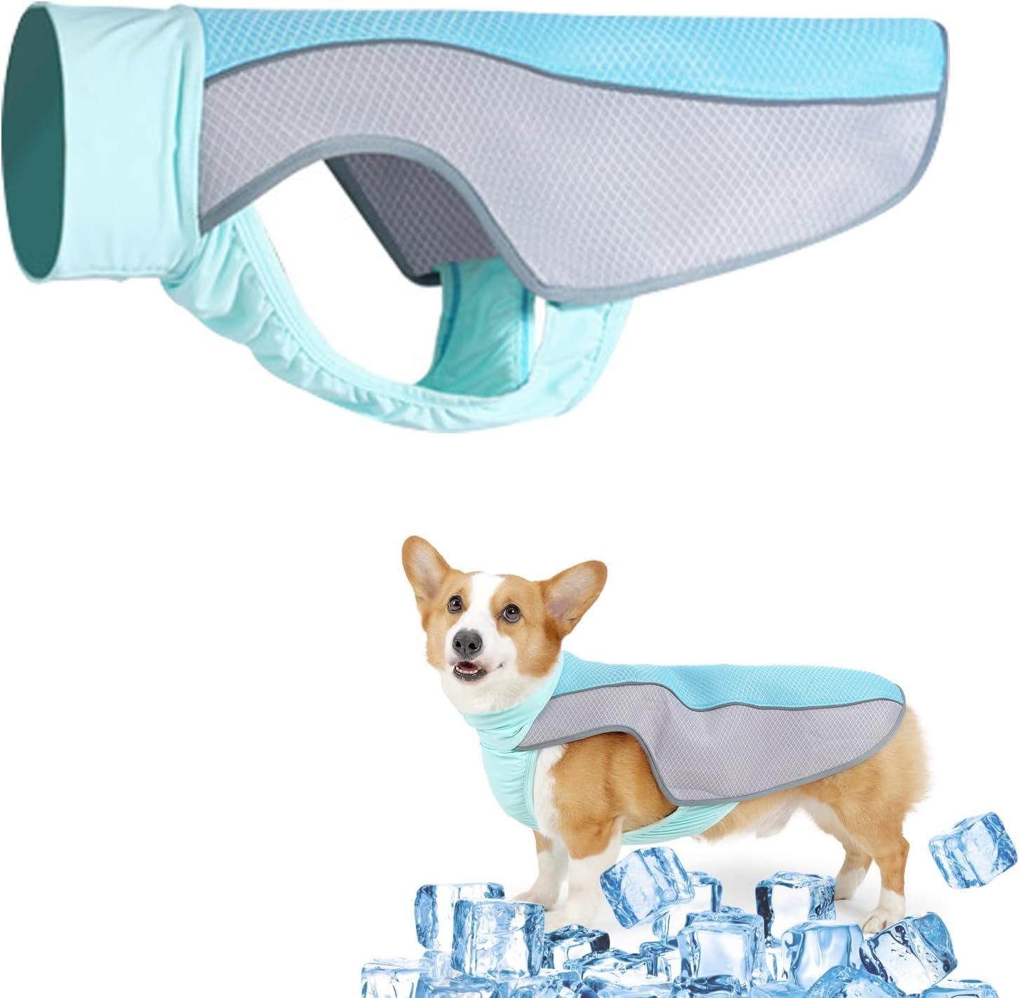 Ledander Hundeweste Hund Kühlweste, Kühlweste für Hunde zur Abkühlung im Sommer