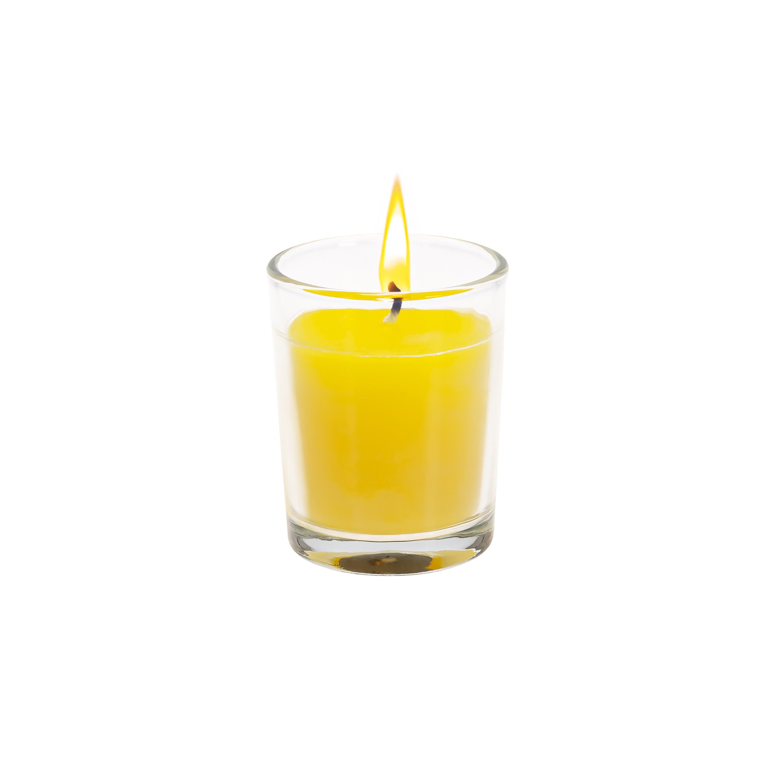 IC Gardenworld Duftkerze Citronella Kerze im Glas, ca. Ø 5 x 6,2 cm, 6 Stunden Brenndauer (12-tlg), Deko Duftkerze mit Zitronenduft – Bild 4 von 5