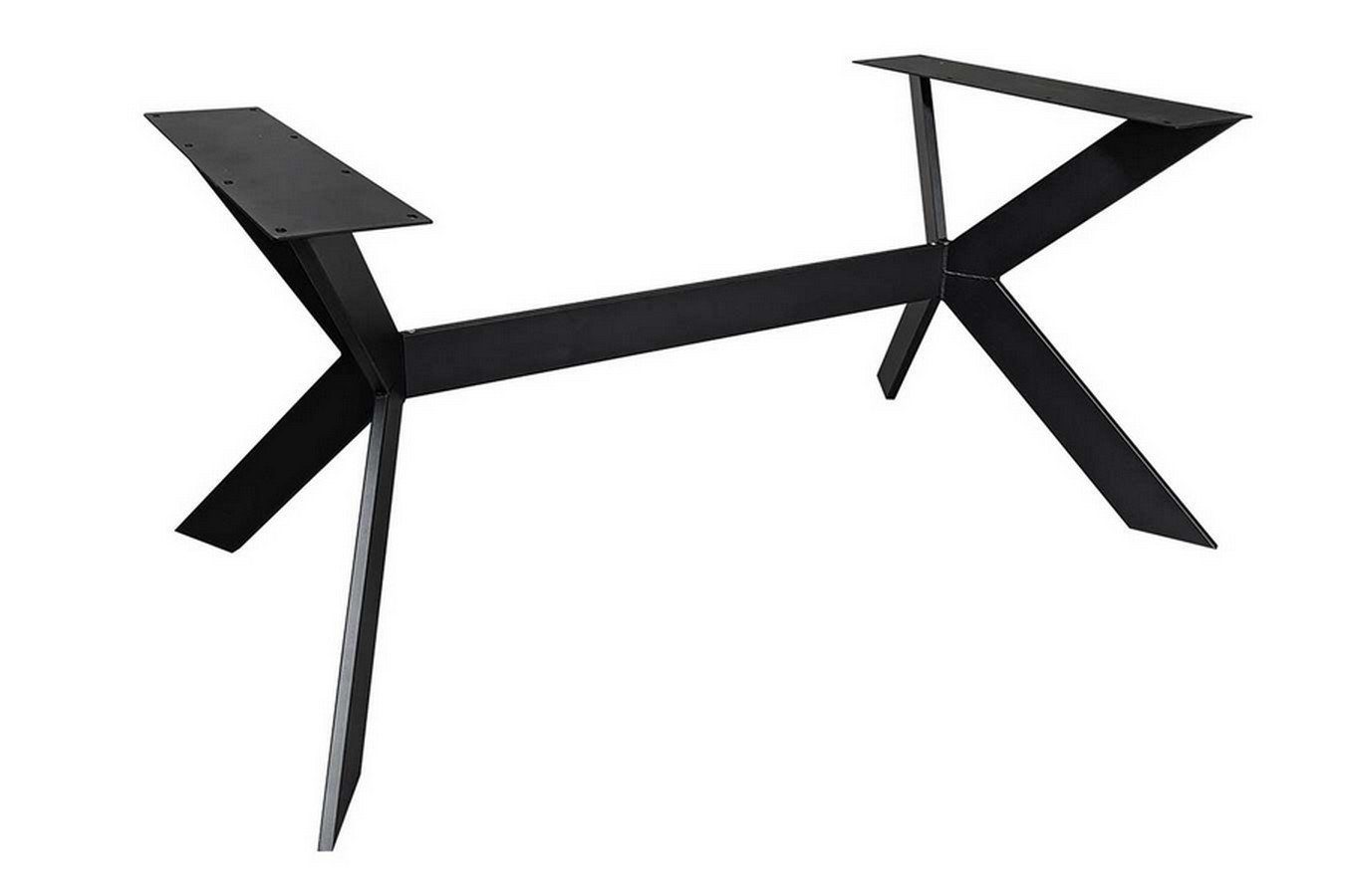 Metall Rex schwarz Long Tischbein Tischhelden Tischgestell
