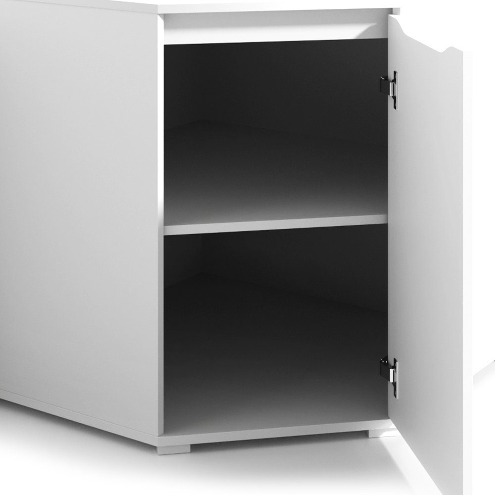Vicco Kommode Ruben, Weiß, 78 x 77 cm (1 St)