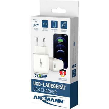ANSMANN AG USB Ladegerät HC120PD 20 Watt USB-C® Anschluss USB-Ladegerät