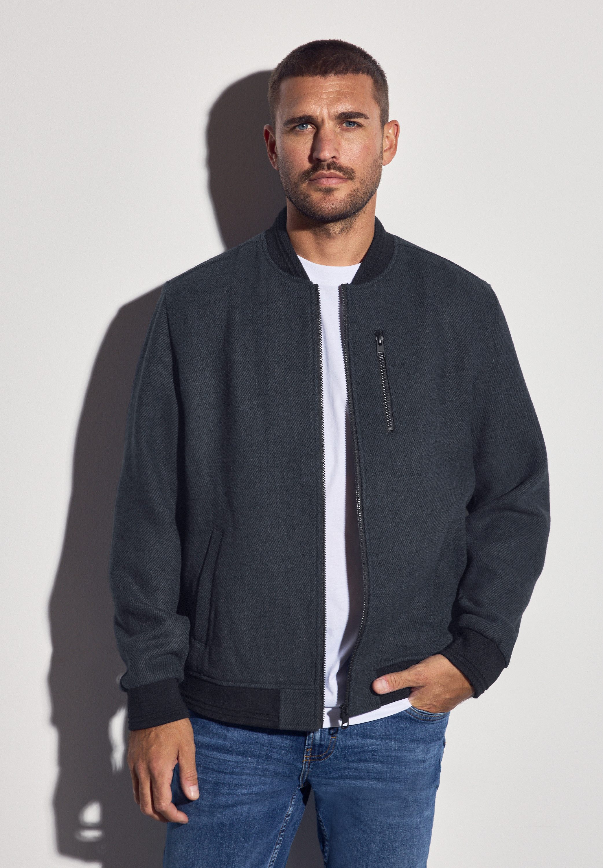 STREET ONE MEN Blouson mit Stehkragen günstig online kaufen