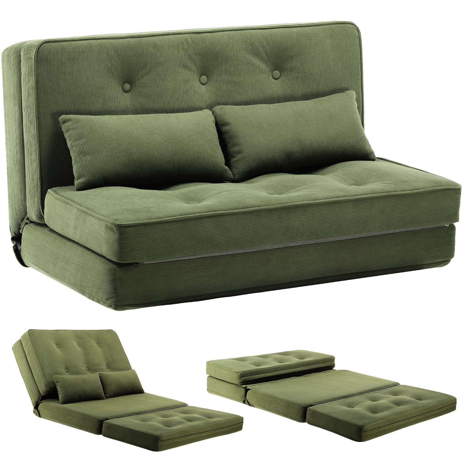 COMHOMA Kindersofa Schlafsofa Bodensofa Klappbar Bodensessel günstig online kaufen