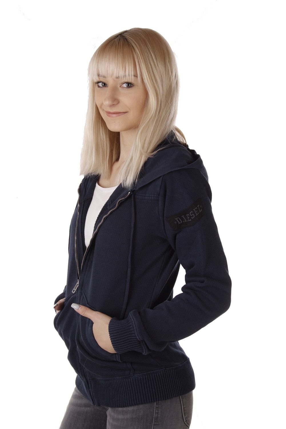 Diesel Kapuzensweatjacke F-Milky-Zip Felpa 81E