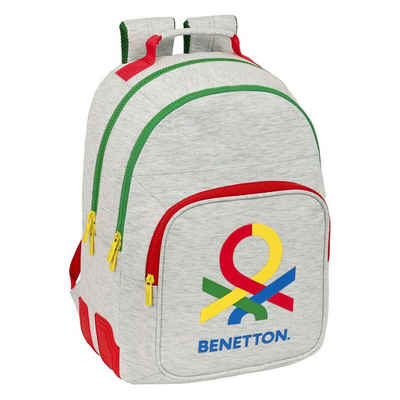 United Colors of Benetton Rucksack Kinder-Rucksack Benetton Pop Grau 32 x 42 x 15 cm