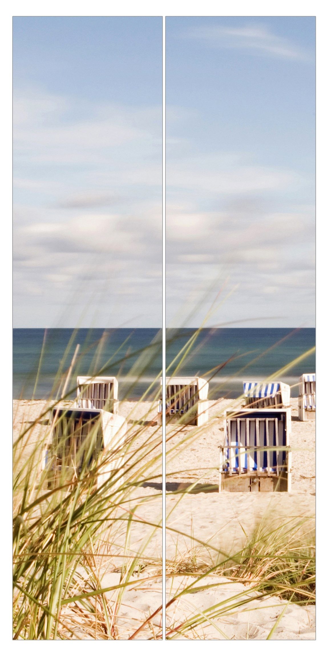 Bilderdepot24 Schiebegardine modern Flächenvorhang blickdicht Ostsee günstig online kaufen