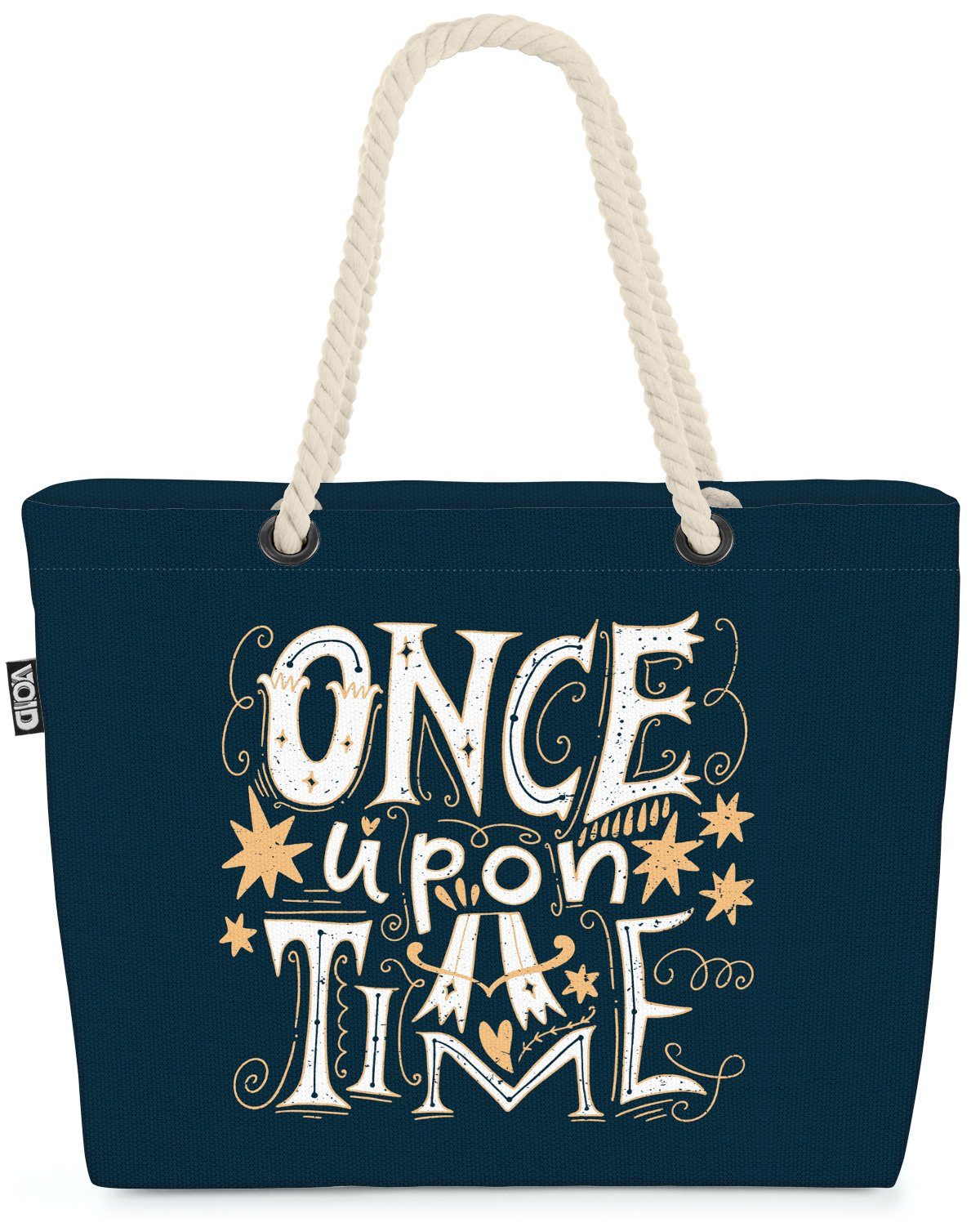 VOID Strandtasche (1-tlg), Once upon a time Schrift Once upon a time