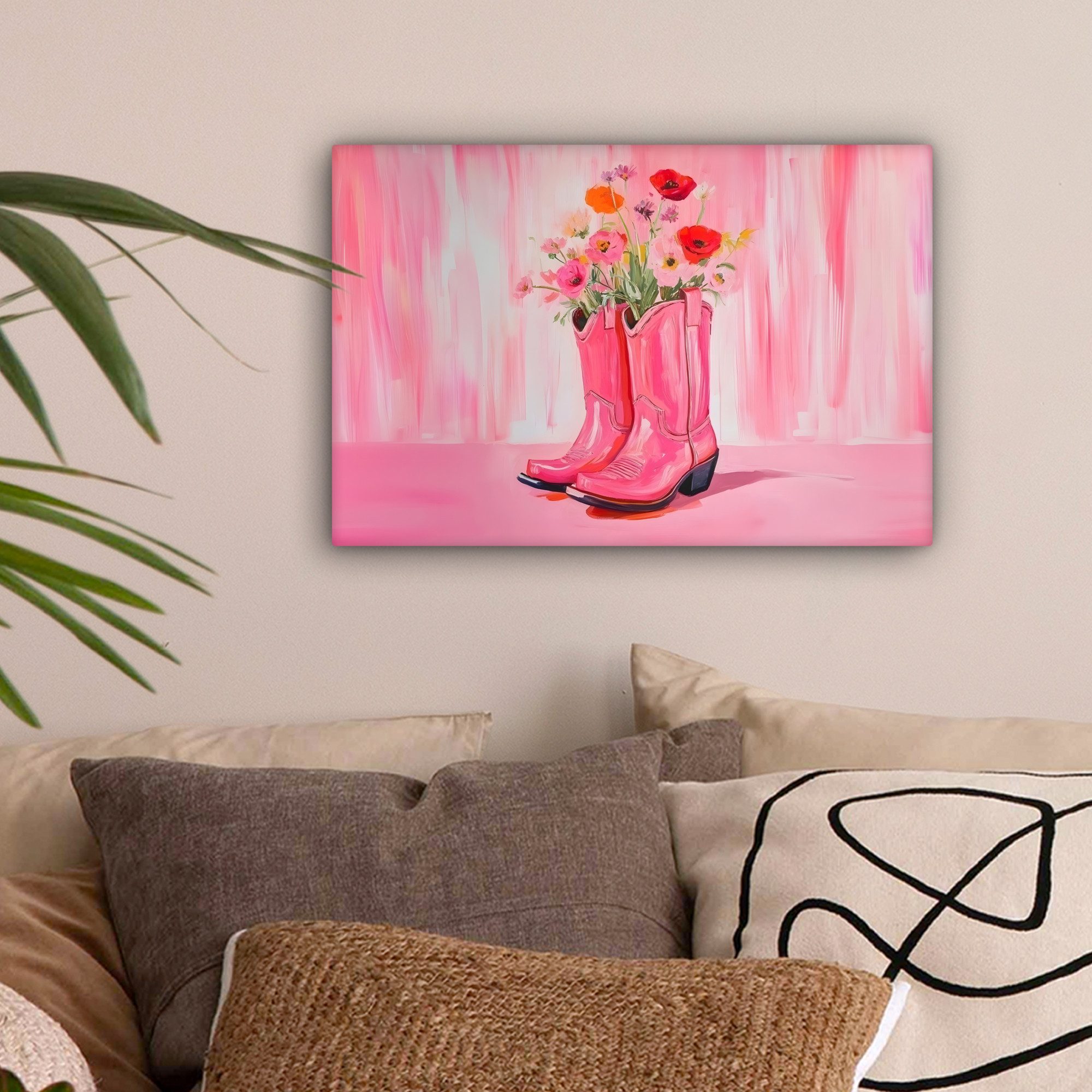 OneMillionCanvasses® Leinwandbild Rosa - Blumen - günstig online kaufen