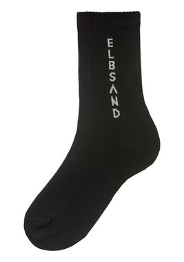 Elbsand Socken (3-Paar) mit eingestricktem Schriftzug