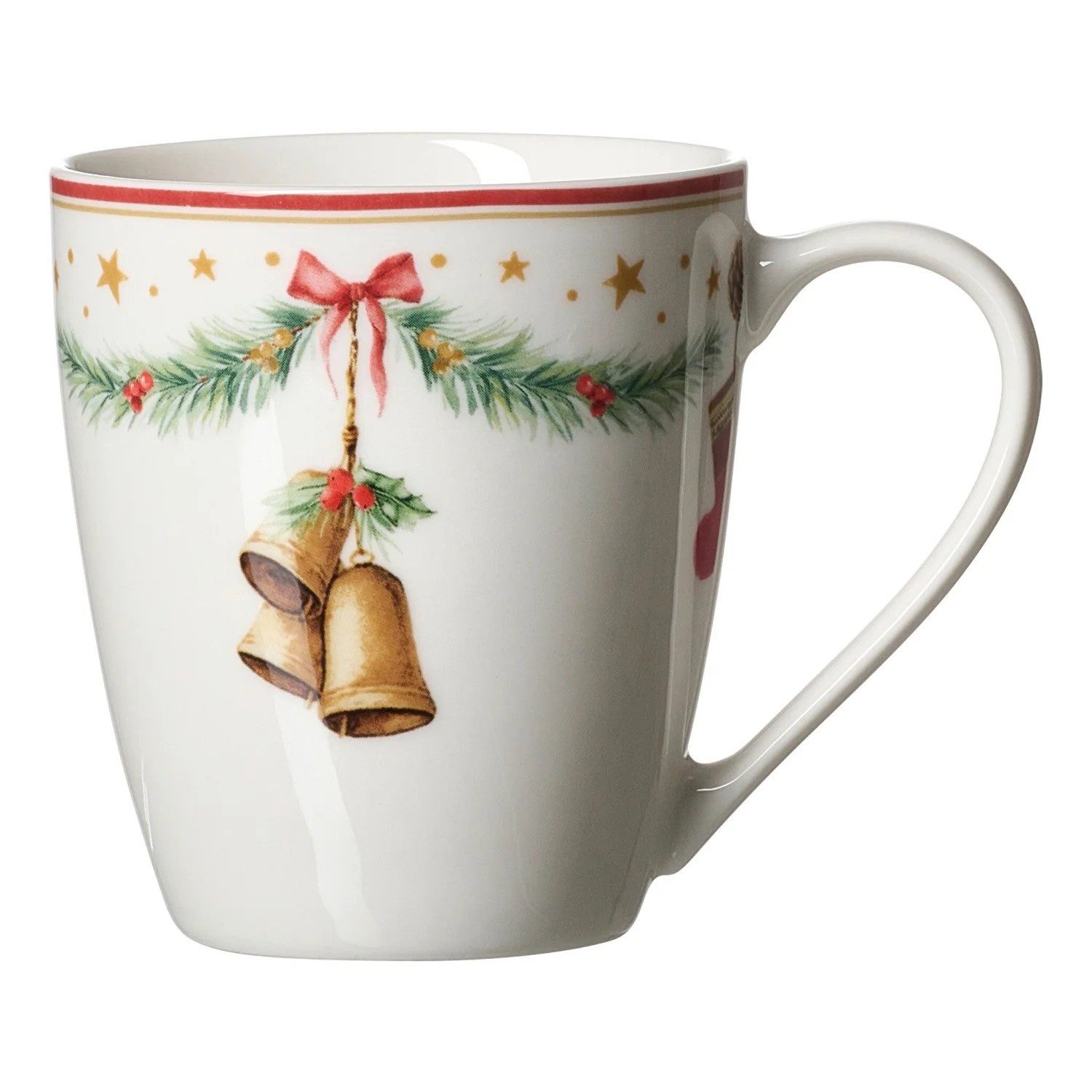 Ritzenhoff & Breker Becher Becher aus der Weihnachtskollektion 350 ml, Porzellan, Robust verarbeitet