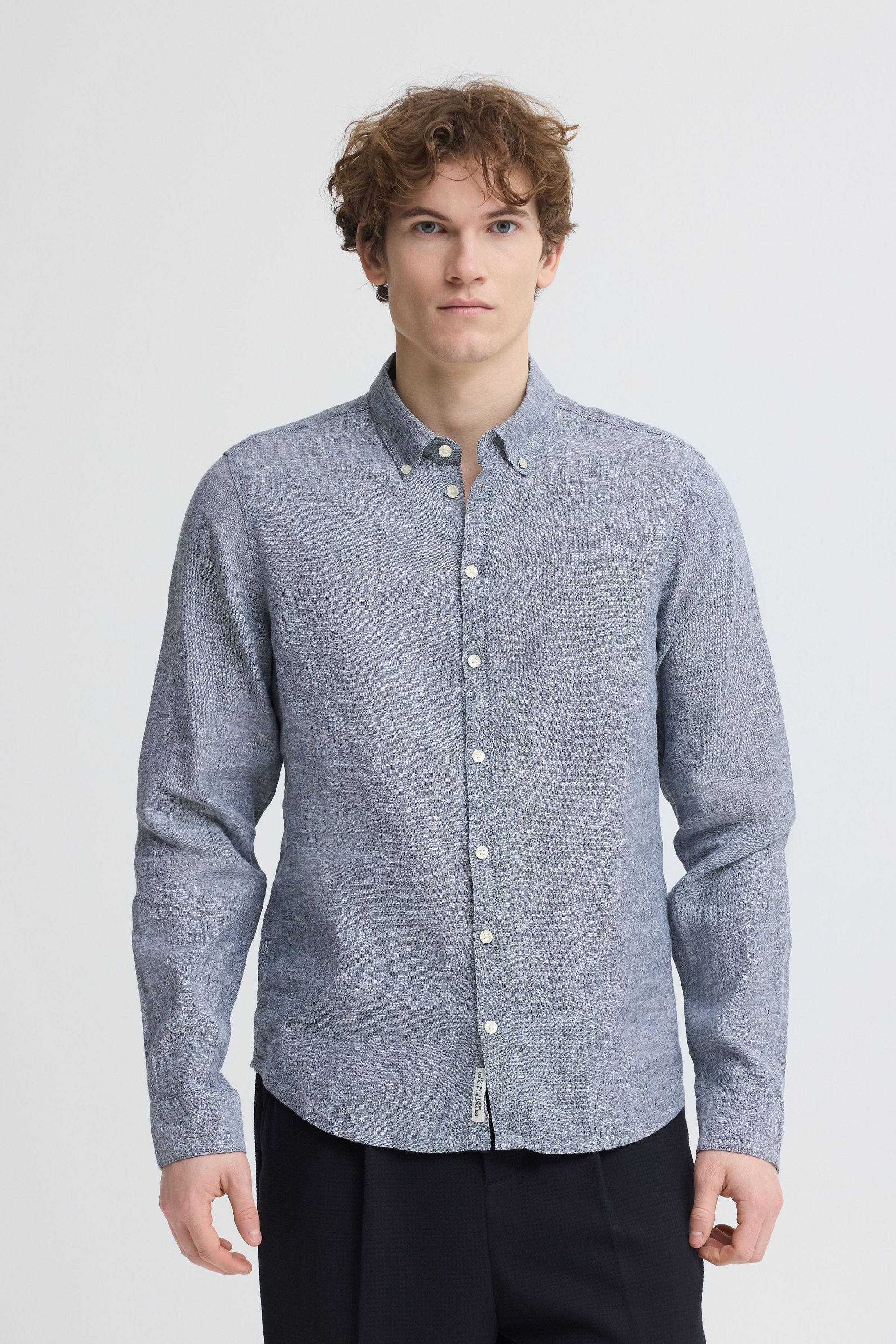 Casual Friday Langarmhemd CFAnton Langarm Shirt aus 100% Leine