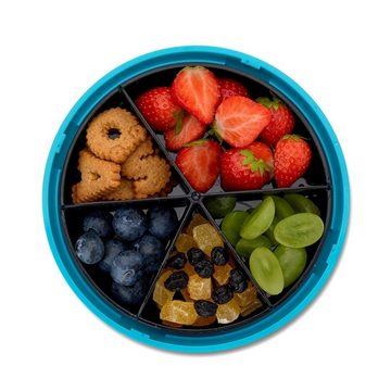 suebidou Lunchbox Snackbox Lebensmitteldose Portionierer mit Fächern für Obst & Gemüse