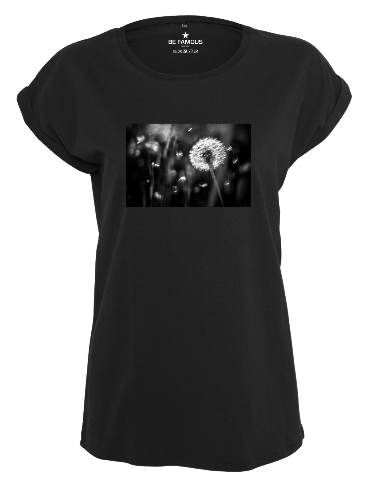 Be Famous Print-Shirt Classic Roll Up Pustepho (1-tlg., keine)