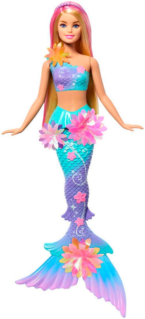 Barbie Anziehpuppe Meerjungfrau mit magischen Blüten, blond günstig online kaufen