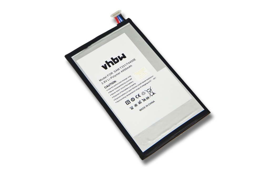 vhbw kompatibel mit Samsung Galaxy Tab 4 8.0 3G, 4 8.0 LTE, Millet, Tablet-Akku Li-Polymer 4450 mAh (3,8 V)