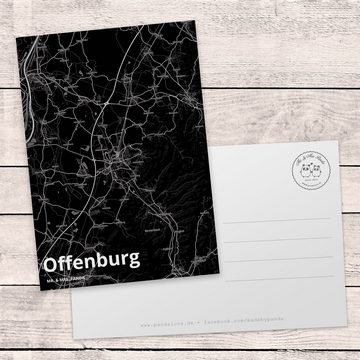 Mr. & Mrs. Panda Postkarte Offenburg - Geschenk, Ort, Dorf, Grußkarte, Ansichtskarte, Stadt, Ein