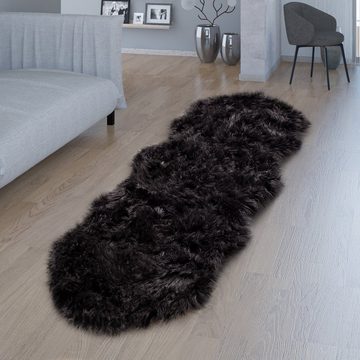 Fellteppich Wohnzimmer Hochflor Teppich Kunst-Fell Design, TT Home, rund, Höhe: 64 mm