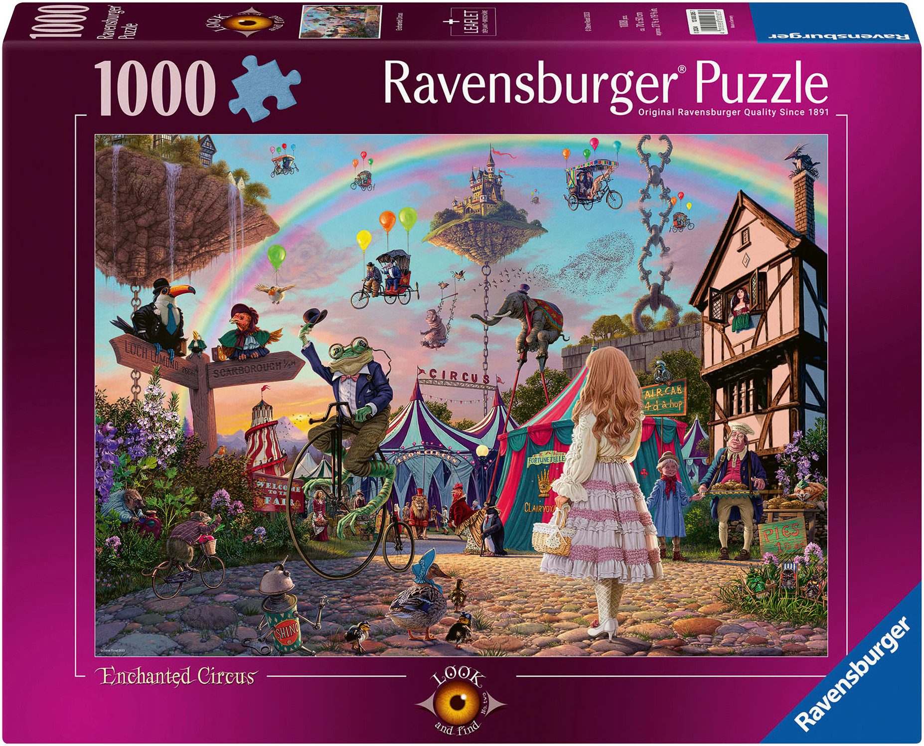 Ravensburger Puzzle Look and find No 2, Verzauberter Zirkus, 1000 Puzzletei günstig online kaufen