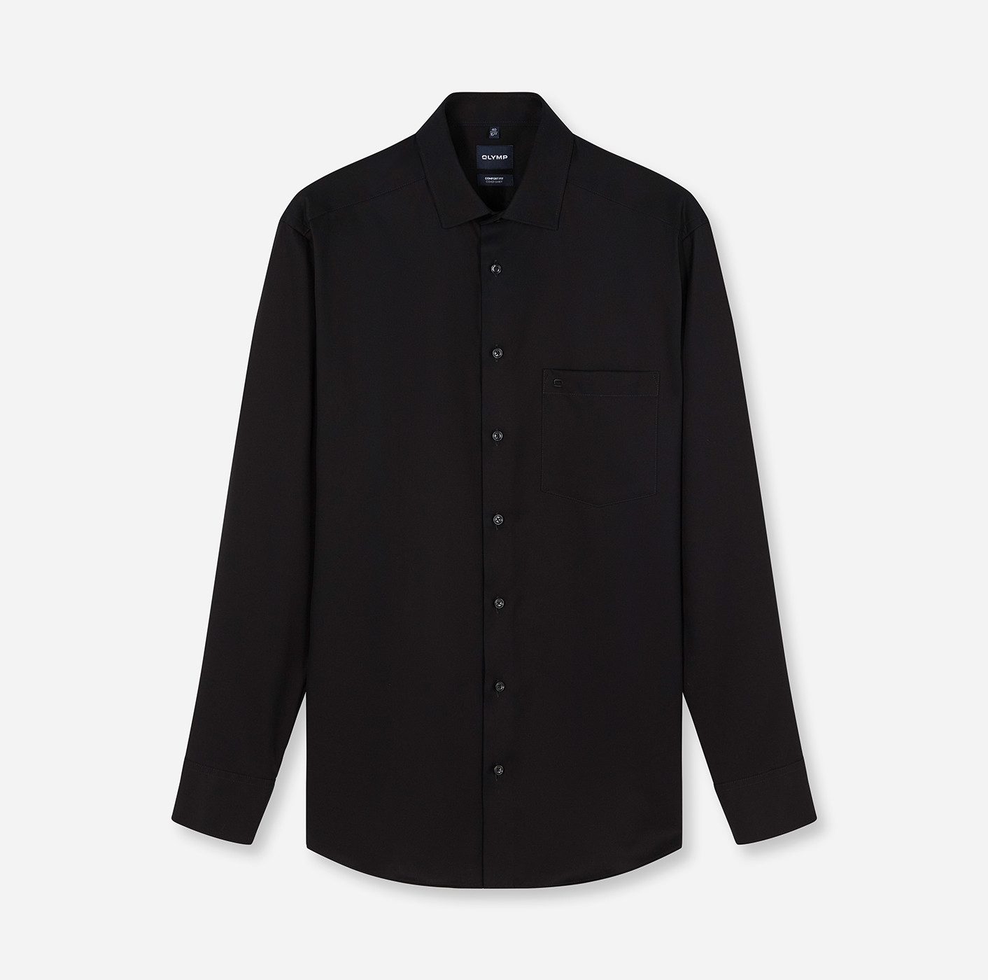OLYMP Langarmhemd Luxor Cover Shirt höchste Blickdichte, bügelfrei, Businesshemd, Comfort fit