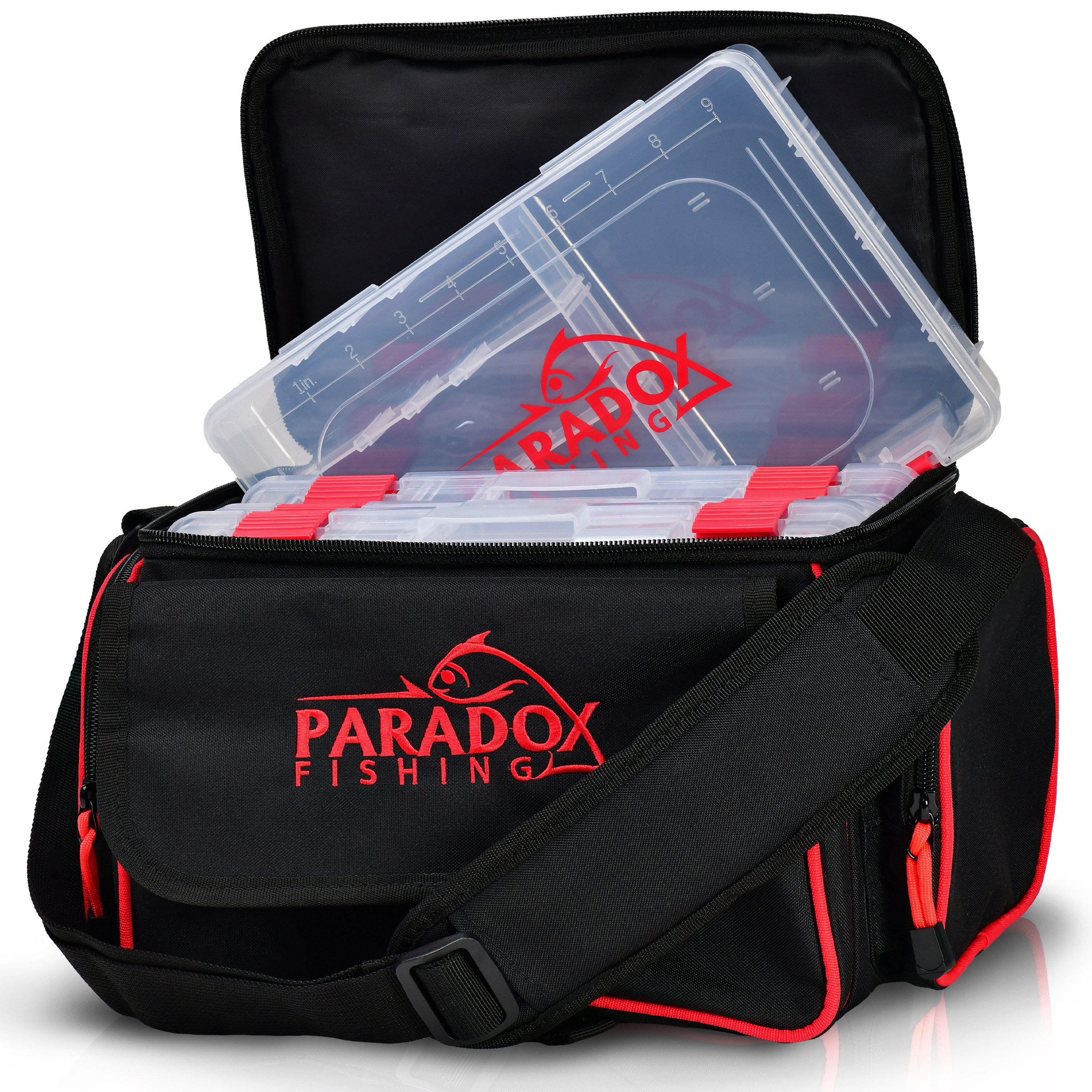 Paradox Fishing Angelkoffer Angeltasche mit 4 Boxen (1 St)
