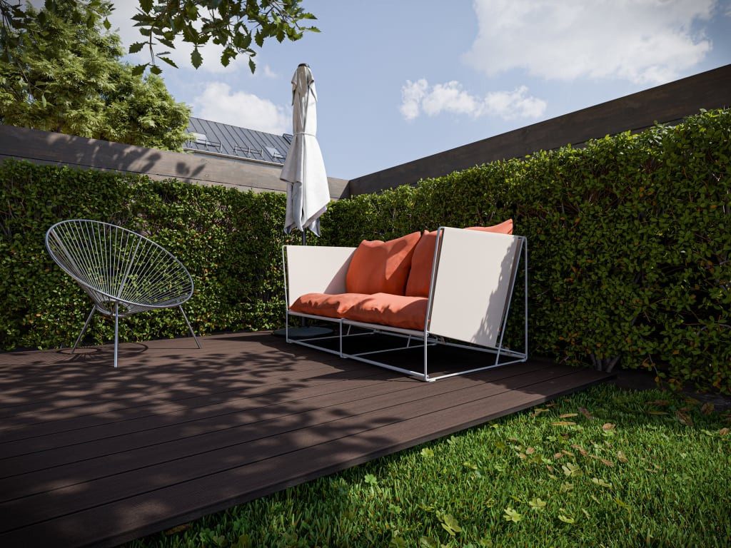 Belladoor Terrassendielen Belladoor WPC Terrassendiele WPC Braun wetterfest, BxL: je 14.6x300 cm, 25 mm Stärke