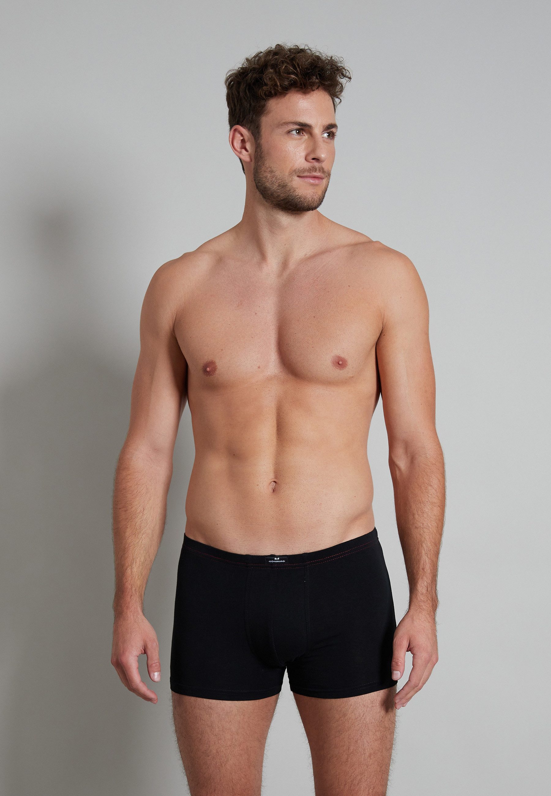GÖTZBURG Boxershorts GÖTZBURG Herren Pants schwarz uni 6er Pack (6-St) günstig online kaufen