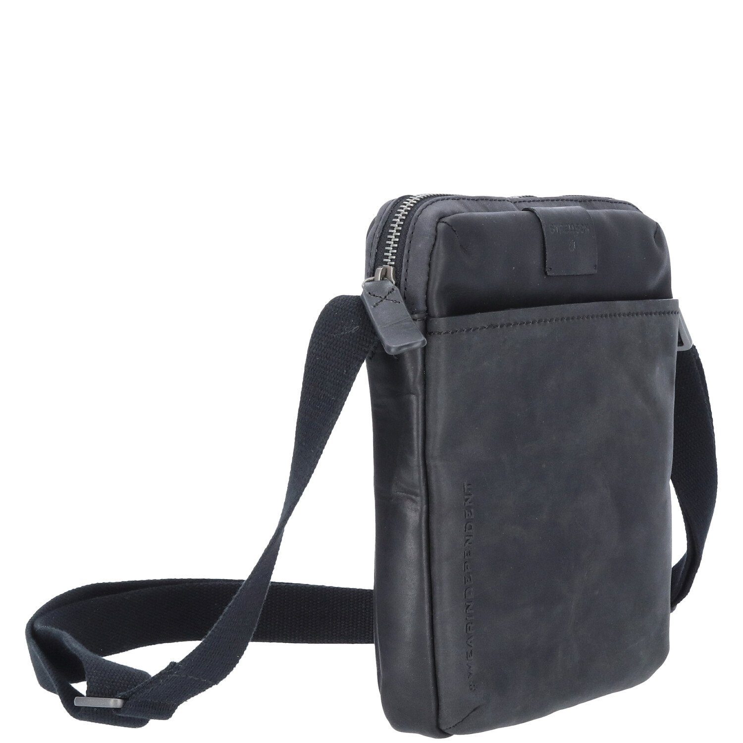 Strellson Umhängetasche Strellson Leder Umhängetasche Brick Lane Marcus Black (1, 1-tlg., 1)