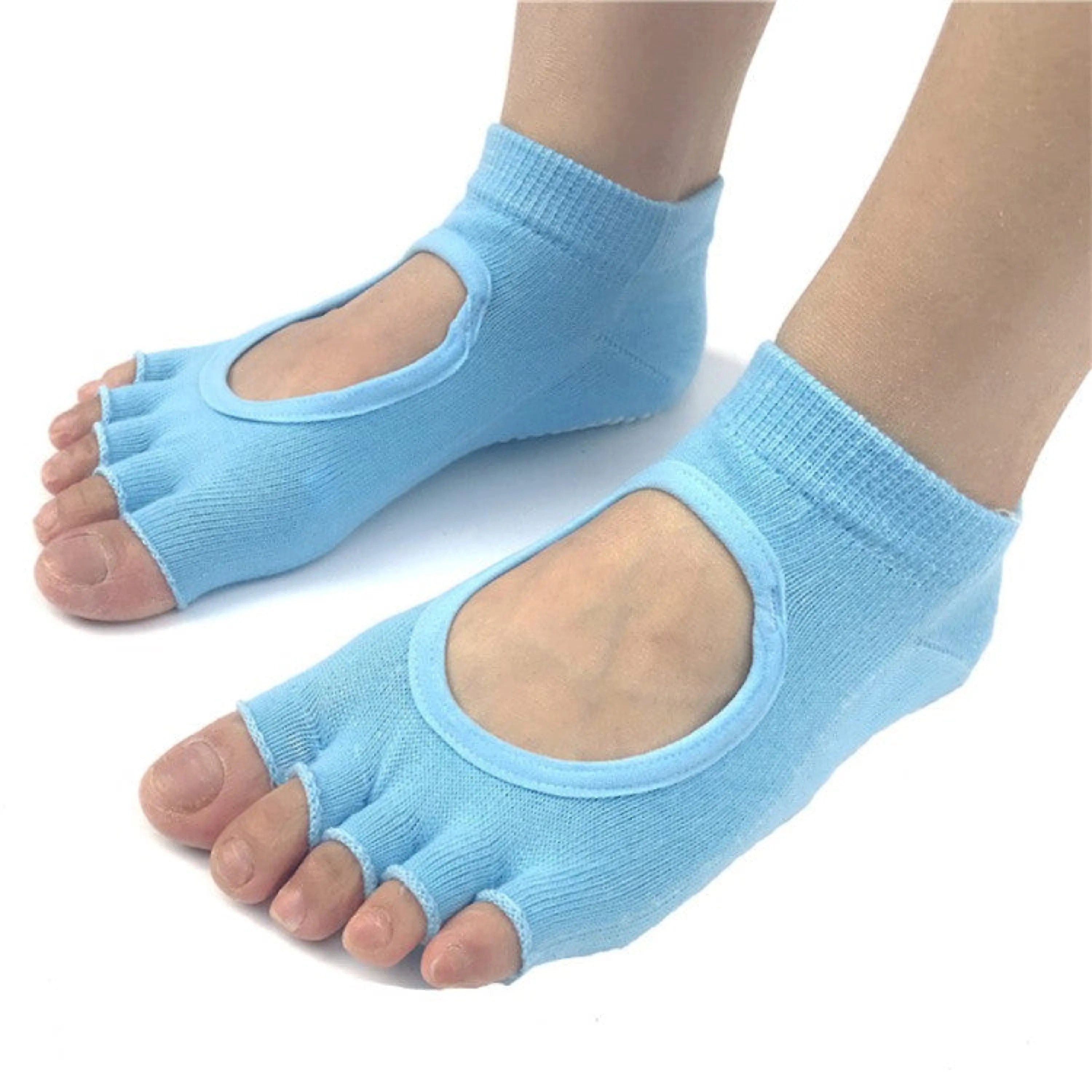 Sport-Knight® Sportsocken Yoga Socken Damen rutschfest – Atmungsaktiv mit Silikonsohle
